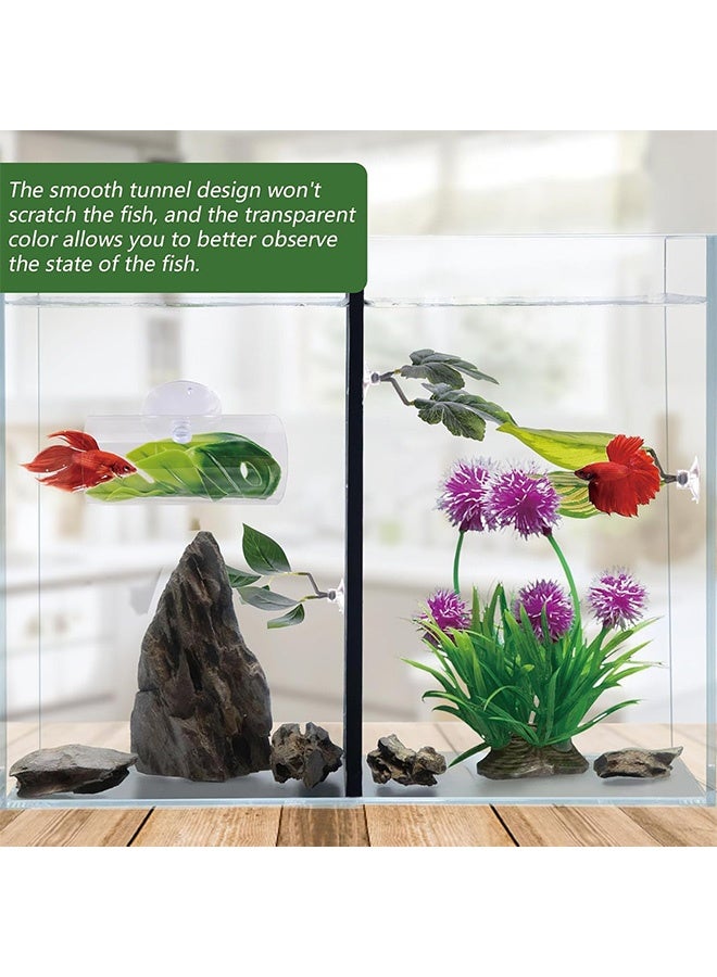 GMORO 5Pieces Betta Bed Leaf Hammock for Betta Fish, Lightweight and Realistic Resting Spot, No BPA, Practical, Comfortable and Safe - Image 3