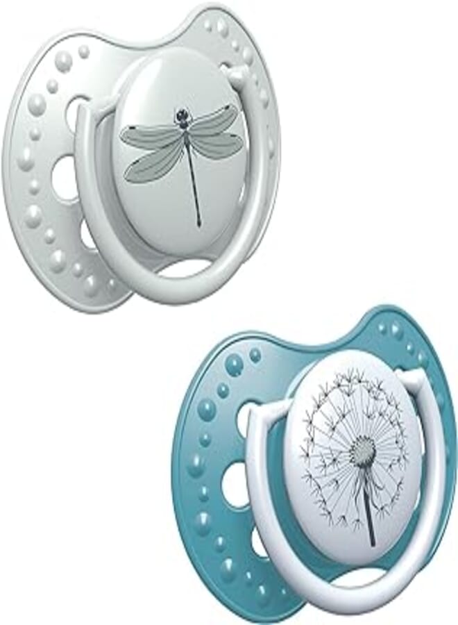 LOVI Silicone Dynamic Soother 6-18m 2 pcs Botanic BOY - 2 Pieces