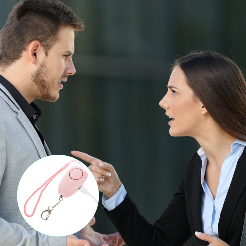 🌱 جهاز إنذار شخصي مضغوط للنساء مع ضوء LED للسلامة في الأنشطة الخارجية - Image 2