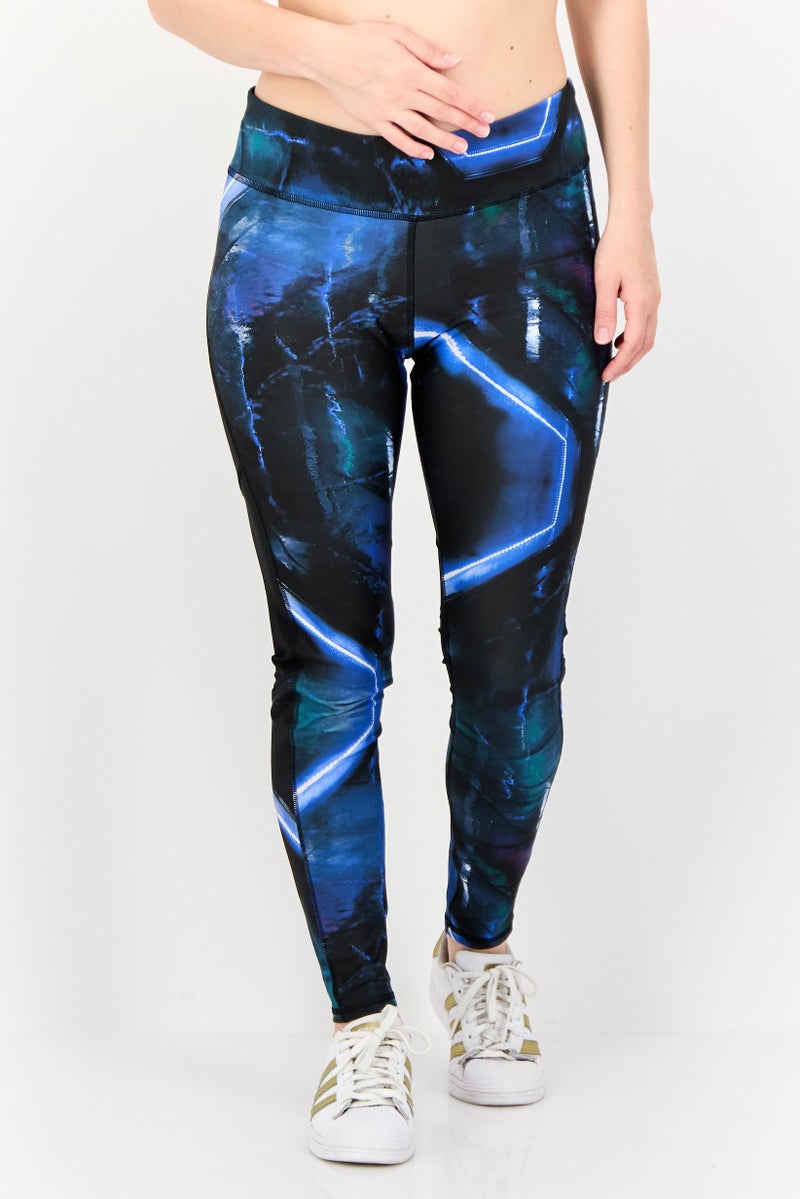 Reebok Women Sportswear Fit Training Leggings, Multicolor  - Image 1