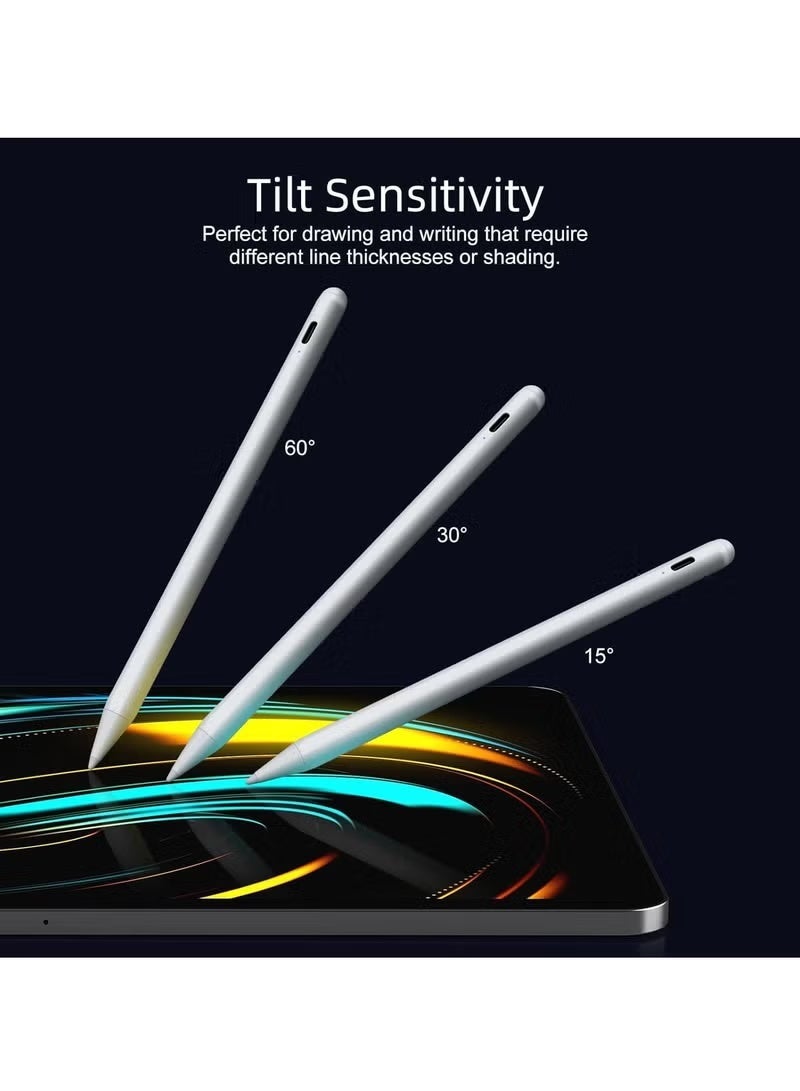 قلم ستايلس نشط للآيباد الجيل 9 و10، شحن سريع في 5 دقائق، متوافق مع iPad Air 3/4/5، iPad 6–10، iPad Mini 5/6، iPad Pro 11"/12.9" (أرجواني) - Image 3