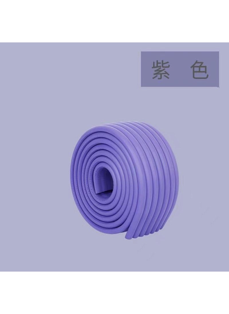 Generic Money 2 M W-shaped kindergarten corner anti-collision strip baby soft bag home protection strip childrens anti-collision corner wholesale Purple 