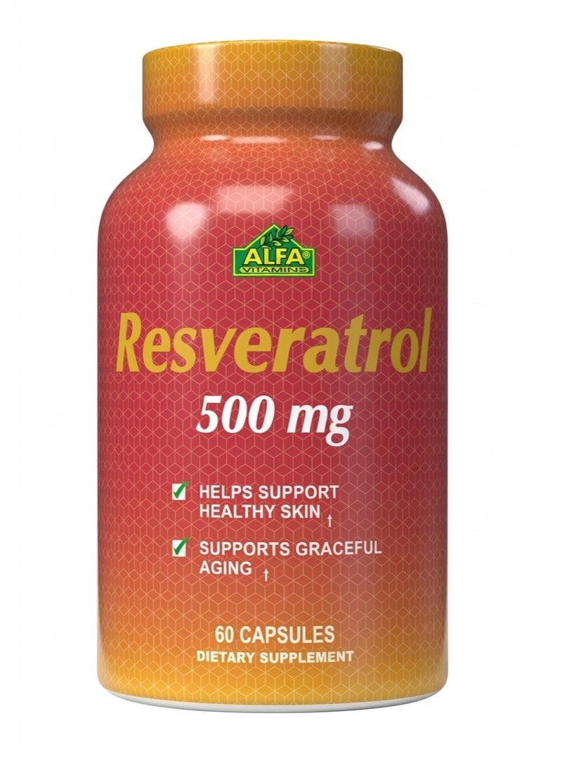 ALFA VIT RESVERATROL 500MG CAP 60S