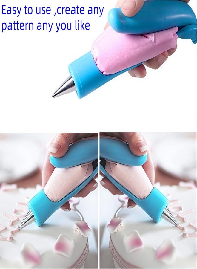 BRYHZKCM Pastry Icing Piping Bag Nozzle Tips Fondant Cake Sugar Craft Decor Pen Set ，Cake Decoration Pen Tool Wrap Ice Pipe Kit - Image 4