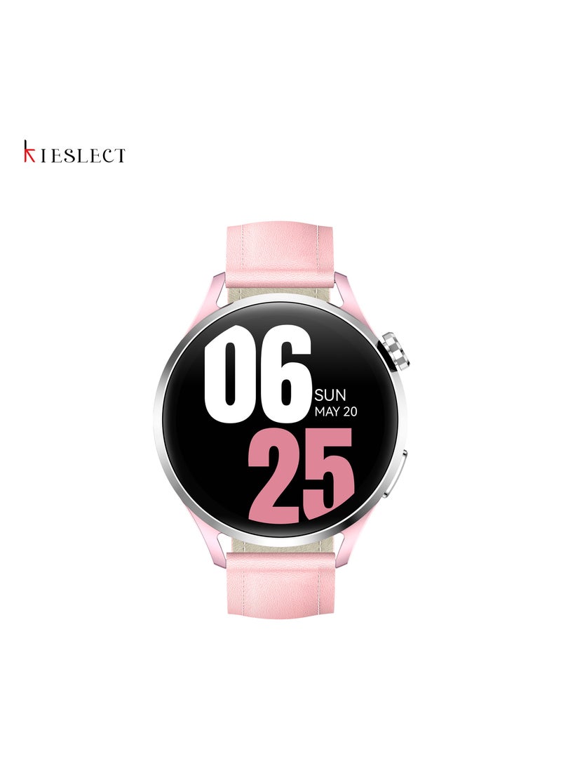 Kieslect Lora 3: The Elegant Smartwatch for Modern Women – Health Monitoring, Stylish Design & Seamless Connectivity Cherry Pink - Image 1