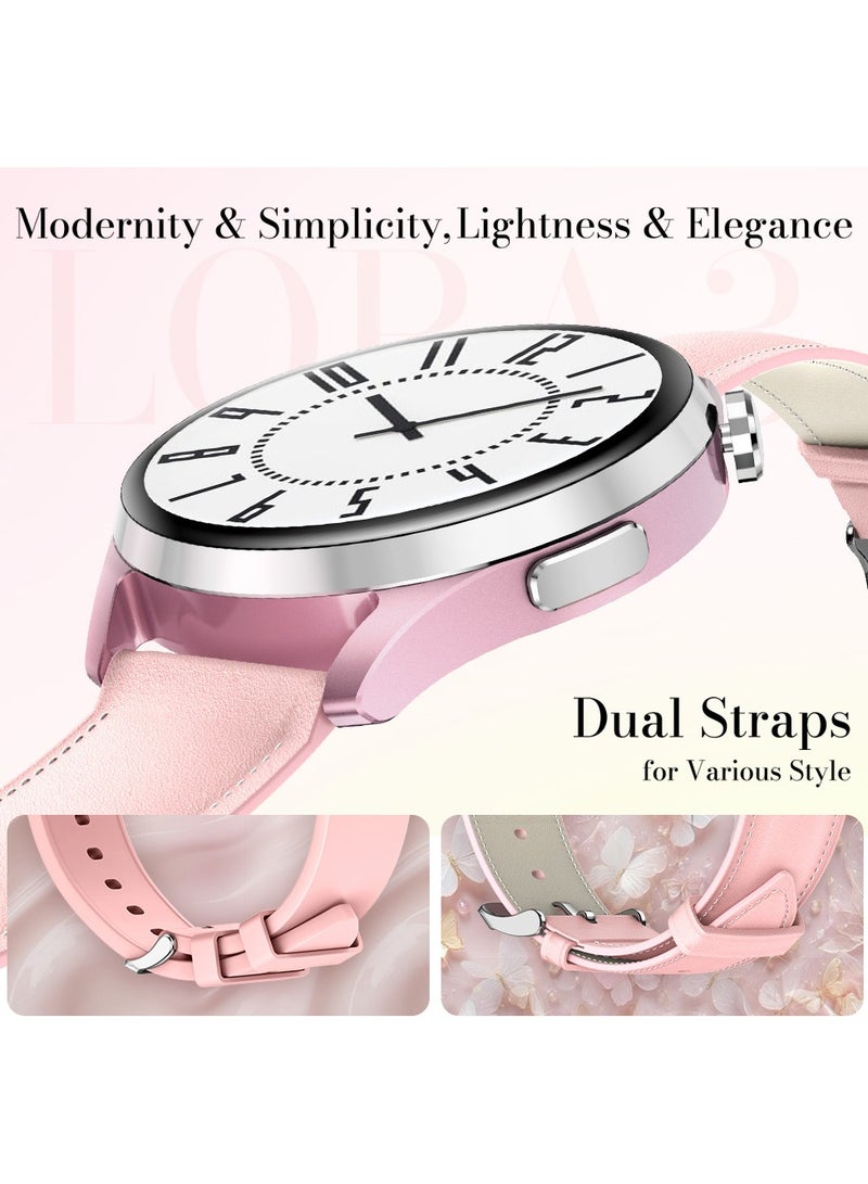 Kieslect Lora 3: The Elegant Smartwatch for Modern Women – Health Monitoring, Stylish Design & Seamless Connectivity Cherry Pink - Image 3