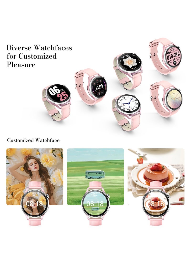 Kieslect Lora 3: The Elegant Smartwatch for Modern Women – Health Monitoring, Stylish Design & Seamless Connectivity Cherry Pink - Image 5