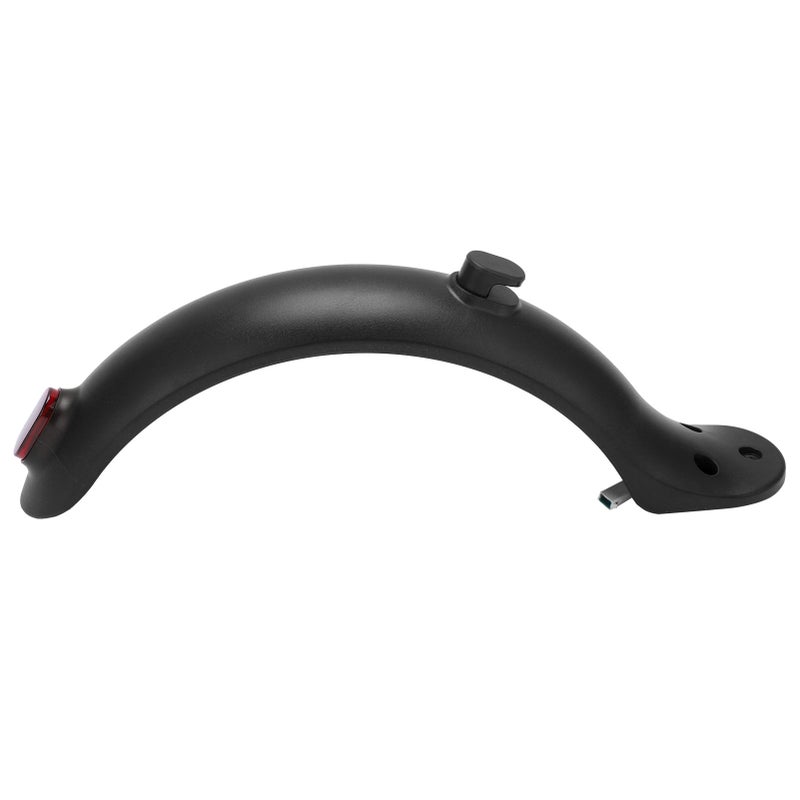 Electric Scooter Rear Fender Mugguard with Hook and Taillight for Xiaomi Mijia M365 AccessoriesBlack - Image 4