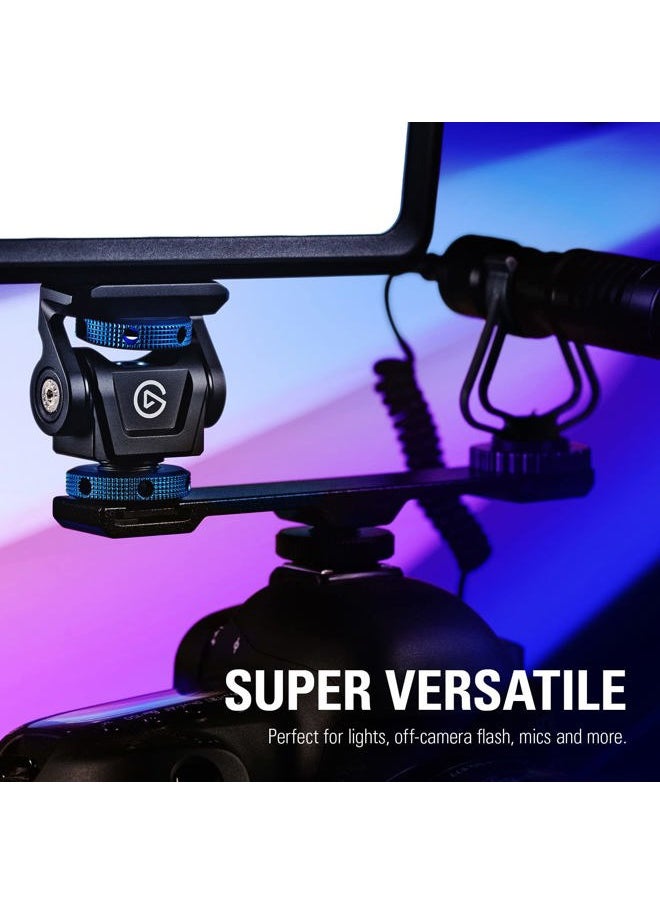 elgato Cold Shoe – Adjustable ¼ inch Thread Mount for Lights, Off-Camera Flash, Microphones, Compatible with Key Light Mini, Light Stands, tripods, Perfect for Photo and Video Studio Production  - Image 3