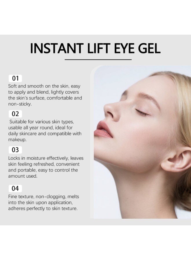 PURE Instant Lifting Eye Gel by PURE, Lightweight Refreshing Under Eye Moisturizer, Non-Greasy, Non-Clogging, Portable Eye Care for Daily Skincare & Makeup Prep, 0.35oz - Image 3