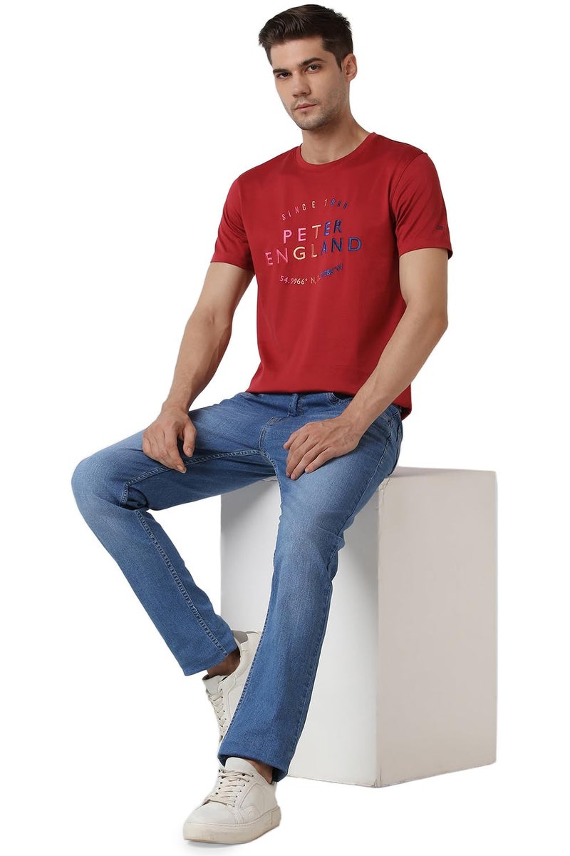 Peter England Men's Classic Tapered Stretchable Mid Rise Twill Jeans - Image 5