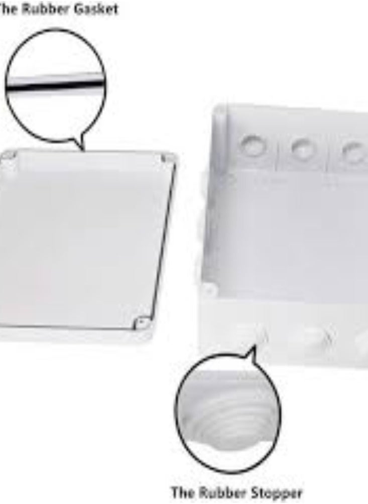 KNP KNP Electrical Junction Box with dimensions 100 x 100 x 50 mm is a compact and reliable enclosure designed to house and protect electrical connections and components.  - Image 4