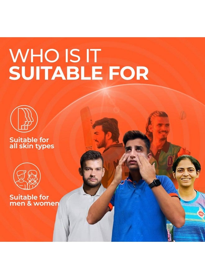 ELEMNT Brown Zinc Sunscreen | SPF 50 Zinc Suncream, Broad Spectrum PA+++ with Aloe Vera | Formulated For Heavy Sun Exposure | Water Resistant Sunscreen for Cricketers & Sports| Men & Women | 50+25 GM - Image 2