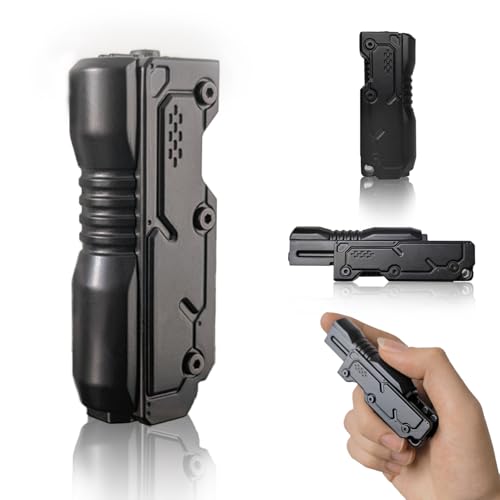 HIDEDC Machine Soul Fidget Slider Metal Fidget Toys EDC Fidget Toy Stress Relief Toy for Adults ADHD Anxiety Relief Mens Gadgets for Office Home and Travel Black - Image 1