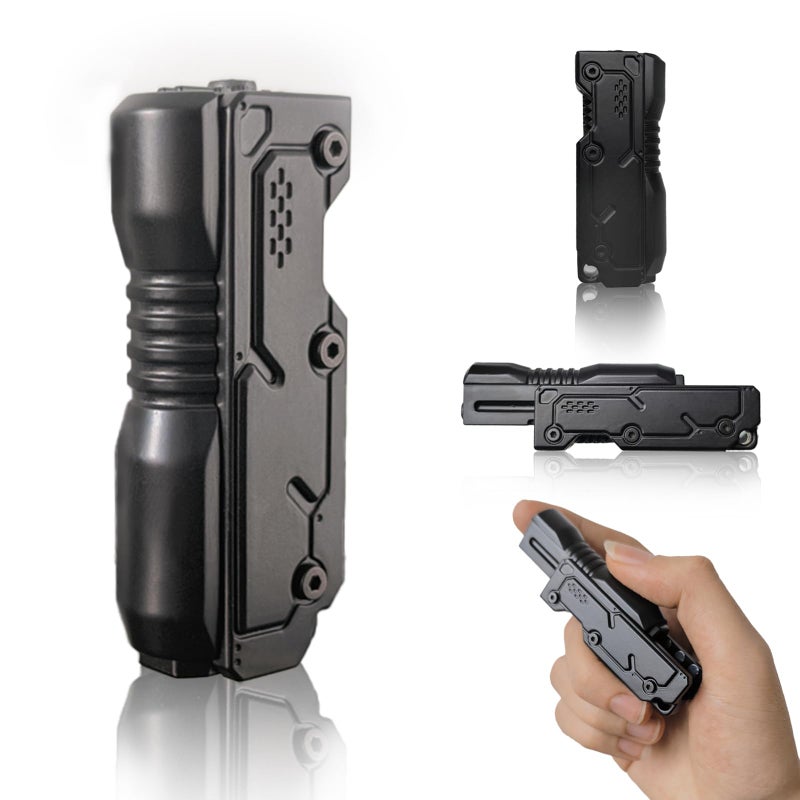 HIDEDC Machine Soul Fidget Slider Metal Fidget Toys EDC Fidget Toy Stress Relief Toy for Adults ADHD Anxiety Relief Mens Gadgets for Office Home and Travel Black - Image 2