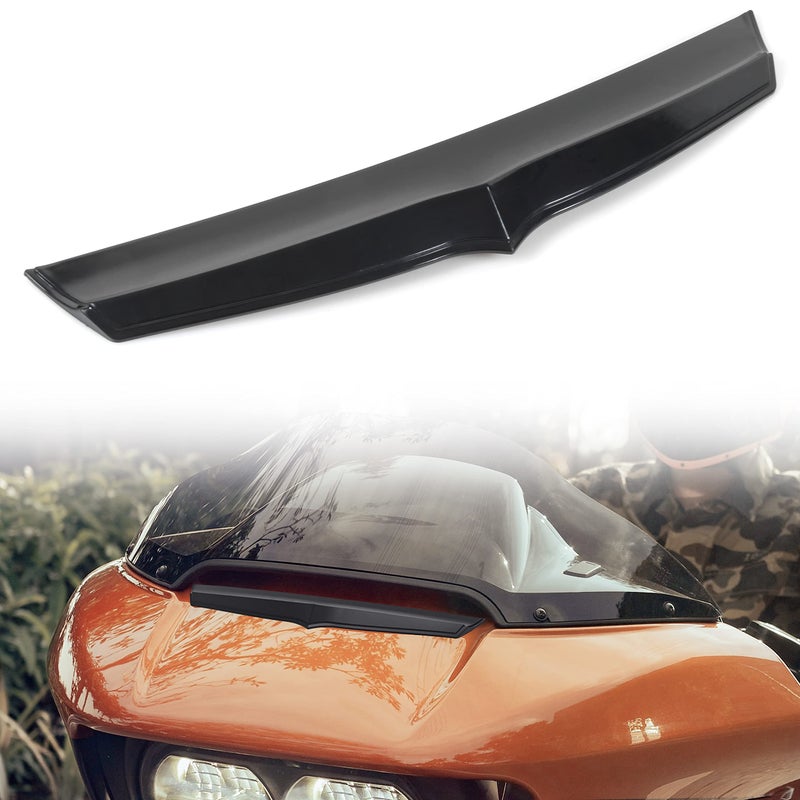 Front Fairing Vent Accent Trim for Road Glide VEISUTOR Black Front Batwing Windshield Fairing Air Flow Vent Accent Trim Plate Replacement for Harley Road Glide 20142023 Accessories