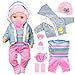 dollbie 12 Inch Realistic Baby Doll with Outfits Feeding Accessories Lifelike Baby Doll with Pacifier Bottle Feeding Set Ideal Gift for Toddler Girls Age 3 - Image 4