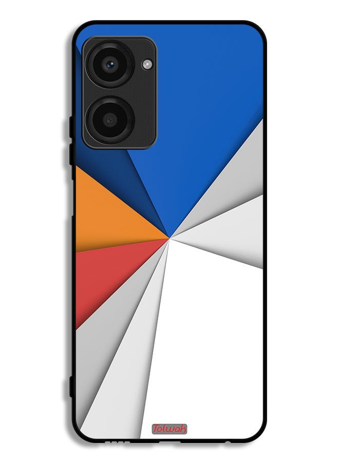 Tolwak Realme 10 Pro Protective Case Cover Material Matches Abstract Art - Image 1