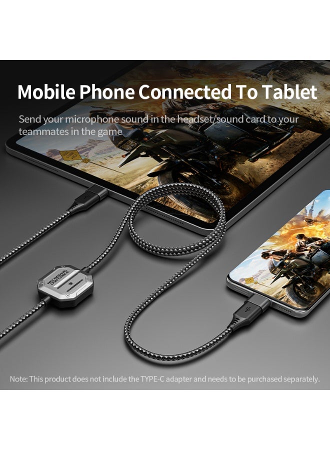 Plextone U10 USB Audio Recording Cable for Live Streaming Games from Mobile to PC. Cable length: 150cm. Non-slip and bend-resistant. - Image 5