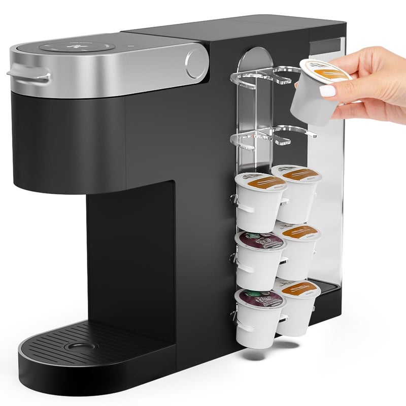 NiHome Acrylic Coffee Pod Holder for Keurig Side Mount Coffee Pod Capsule Organizer Storage for KCup Pods SpaceSaving for Small Countertops Clear 1 Pack for 10 K Cups - Image 2