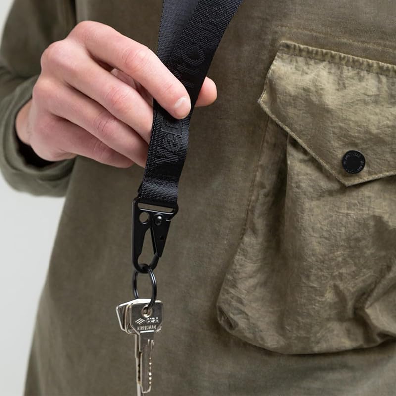 EVALUEMART Metal Tactical Snap Hook 1 Inch with Ring | Heavy Duty Keychain Clip for Car Keys Paracord Bracelets Necklaces Molle Bags Lanyards Outdoor Camping Hiking Travel Accessories - Black - Image 2