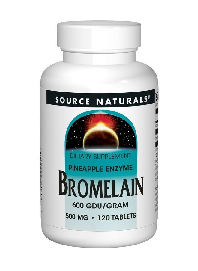 Bromelain 500mg Proteolytic Enzyme Supplement - 120 Tablets (Pack of 2)