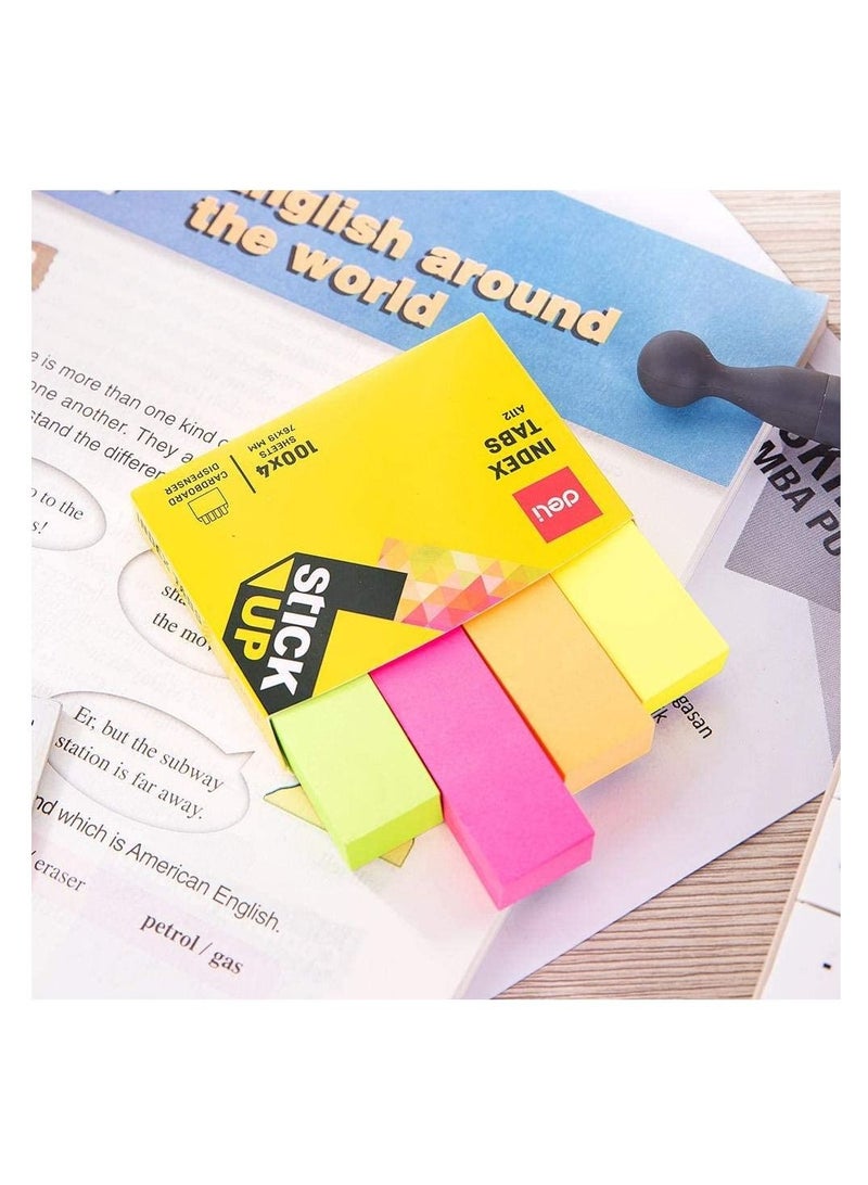 Deli 2-Pack Index Tab 76x19mm Size Multicolour - Image 4