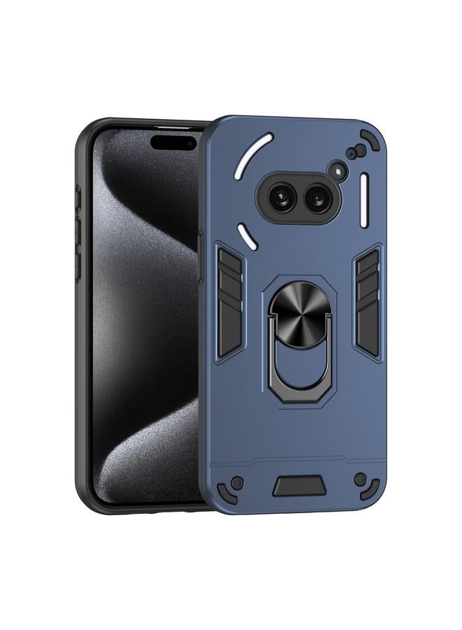 S-TOP Case For Nothing Phone 2a Shockproof Metal Ring Holder Phone Case - Image 1