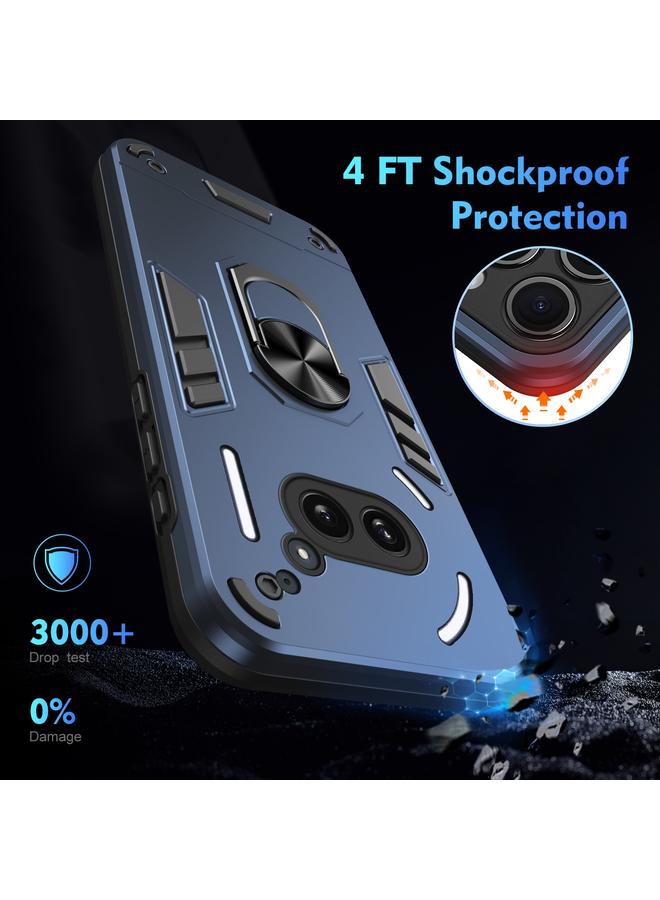 S-TOP Case For Nothing Phone 2a Shockproof Metal Ring Holder Phone Case - Image 4