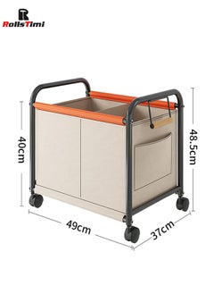 RollsTimi  Toys Organizer Kids Toy Box Storage Chest with 360Â°Wheels,Toy box with Lid for Boys, Girls,Collapsible Sturdy Toy Storage Bins Containers for Stuffed Animals, Clothes, Bedroom, Beige  - Image 3
