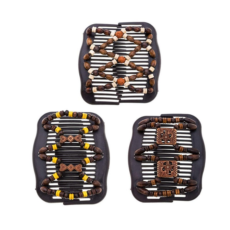 LOVEF Thick Hair Clip Combs  Bun Maker Hair Accessories for Girls and Women  Easy Updo Doesnt Slide Out Holds Long or Short Hair  Waterproof 3PCS
