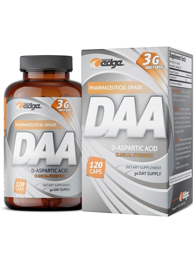 Performance Edge Daa D-Aspartic Acid 3G Daily Dose 30 Day Supply, 120 Capsules - pzsku/Z964077506796889E8C4AZ/45/_/1728310536/56dd2ed2-a863-415a-93e4-054b195f4466