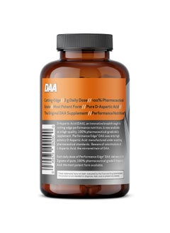 Health & Household Performance Edge Daa D-Aspartic Acid 3G Daily Dose 30 Day Supply, 120 Capsules  - Image 3