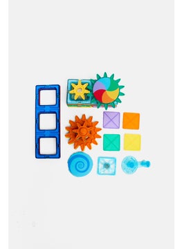Preschool Fun 37 Magnetic Tiles Gear And Cogs  - Image 3