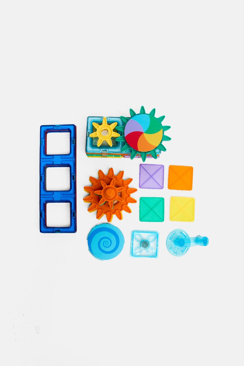 Preschool Fun 37 Magnetic Tiles Gear And Cogs  - Image 3