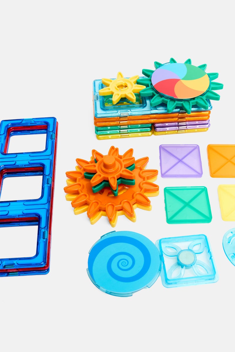 Preschool Fun 37 Magnetic Tiles Gear And Cogs  - Image 4