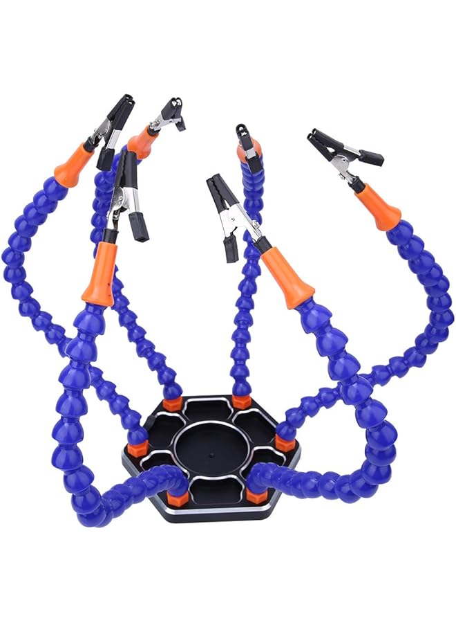 erorex Flexible Arm Soldering Clamp Soldering Helping Hand Insulated Alligator Clips Flexible 360 Degree Rotatable Soldering For Electronic Project - Image 1