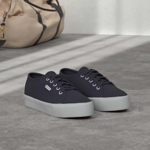 Superga womens 2790 Platform Sneaker, Navy, 8 US - Image 2