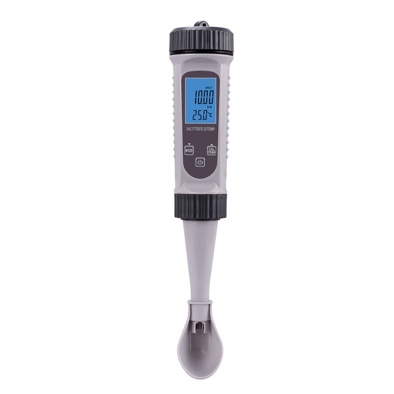 4In1 Digital Water Tester Pen-Type Lightweight Portable - Accurate Electrode Wide Measurement Range Salt S.G. Temp Meter for Domestic Water Aquarium Swimming Pool Camping - Image 1