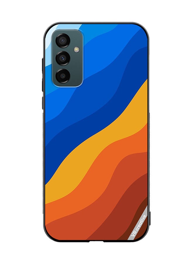 VR CREATIVE Protective Case Cover For Samsung Galaxy F23 Multicolor Waves Design - Image 1
