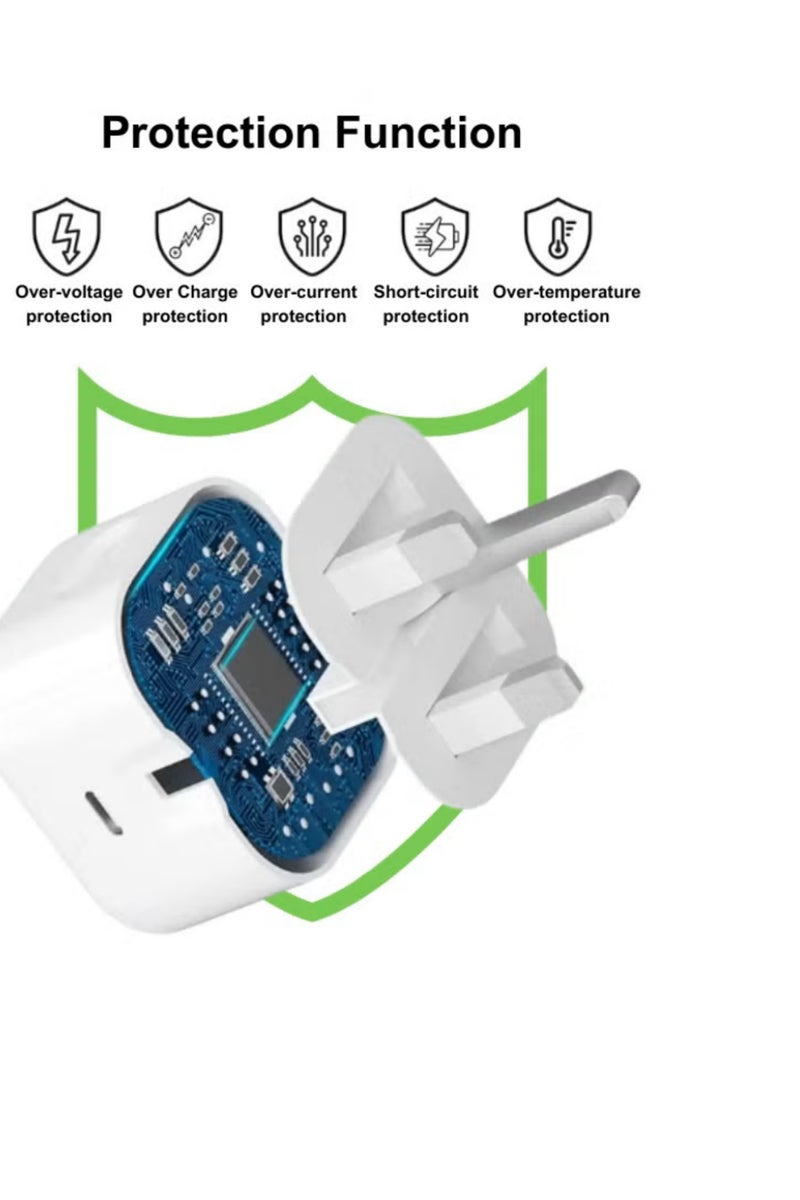 iPhone 15 Pro Max Charger With USB C Port 35 Watt with 1M iPhone Fast Charging Cord Type C to C for iPhone 15 Pro max/15 Pro/15 plus/15, Samsung S24 and all USB C mobiles / Tabs - Image 5