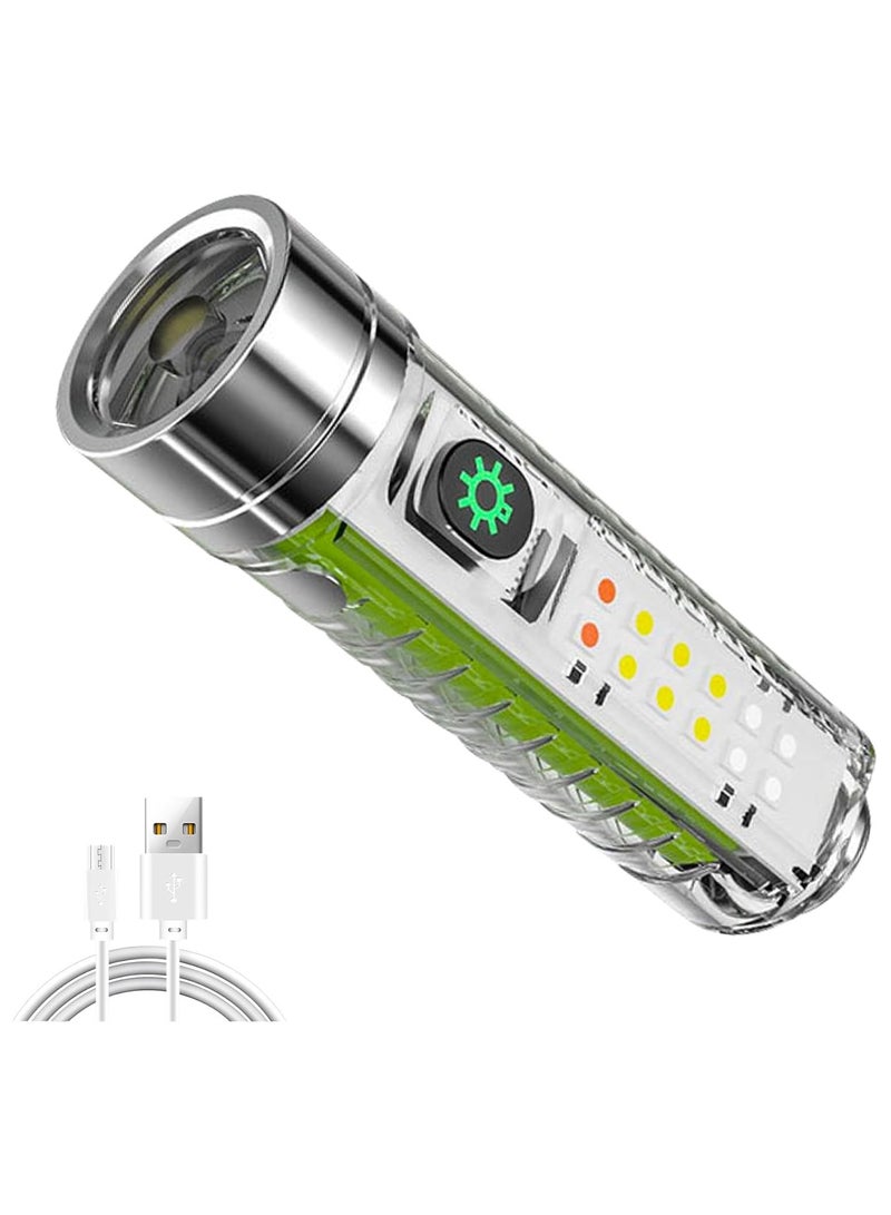 Small Flashlight Powerful - 1500mAh 3000 Lumens Rechargeable Flashlights with 8 Light Modes, Waterproof Magnetic Handheld Flashlights for Emergencies, Camping, Hiking - Image 1