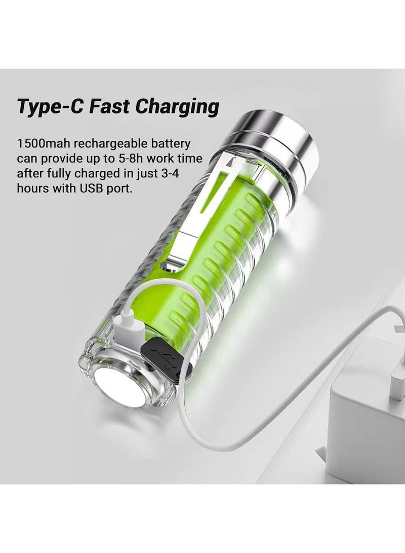 Small Flashlight Powerful - 1500mAh 3000 Lumens Rechargeable Flashlights with 8 Light Modes, Waterproof Magnetic Handheld Flashlights for Emergencies, Camping, Hiking - Image 4