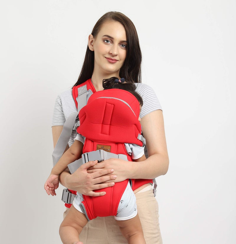 1st Step 6 in 1 Baby Carrier with 6 Carry Positions, Lumbar Support, for 4 to 18 Months Baby, Max Weight Up to 14 Kgs (Rose) - Image 5