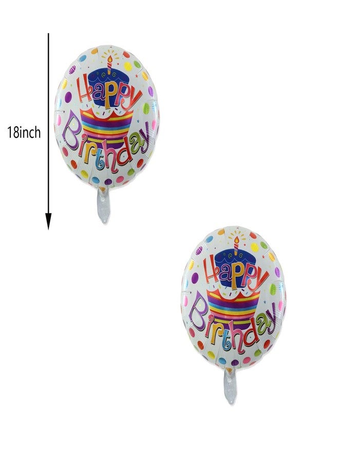 RS 5PCS Happy Birthday Foil Balloons - Cake Birthday Mylar Balloons for Birthday Decorations - Image 3