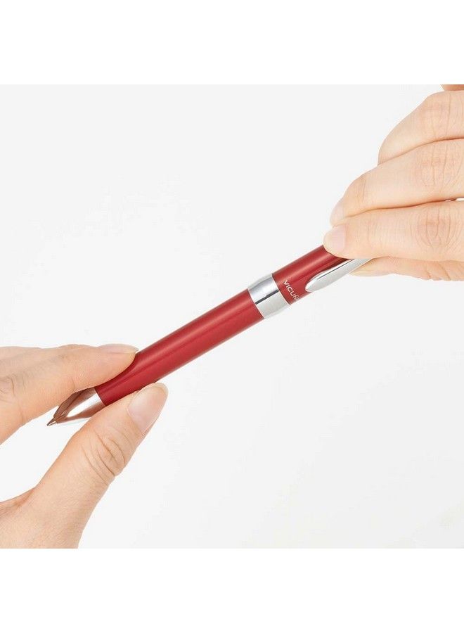 Pentel قلم متعدد الوظائف فيكونا إكس فاين قلم حبر جاف 0.5 مم قلم ميكانيكي جسم أحمر (Bxw1375B) - Image 4