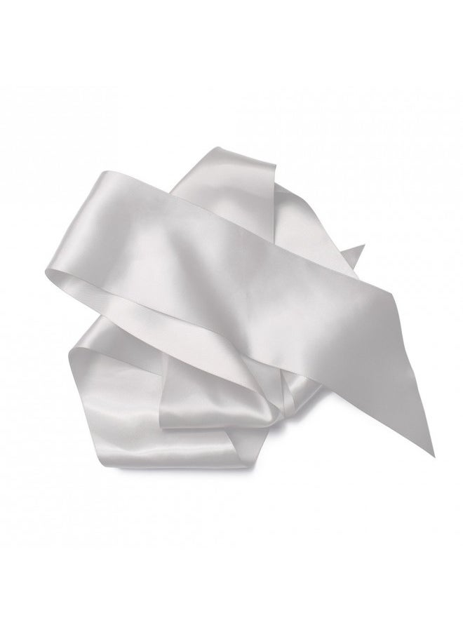 TREORSI - TREORSI Blank Satin Sash, Plain Sash, Party Decorations, Make Your Own Sash (2 Pack, White) - Image 1