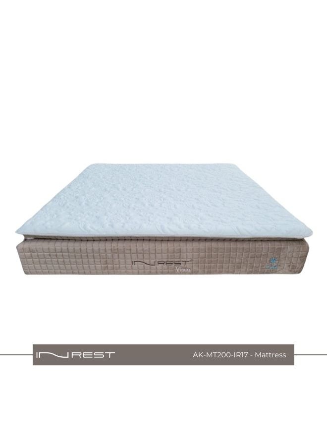 Inrest Home - INREST 17 Hotel-Grade Medical Mattress - King Size 200*200 cm, with Ultra-Soft Comfort Layer and 8 cm Pillow Top Memory Foam, Cooling Fabric for a Peaceful Sleep - Advanced Pocket Spring System, Foam Edge Support to Prevent Vibration, with 5-Year Sagging Warranty - Image 1