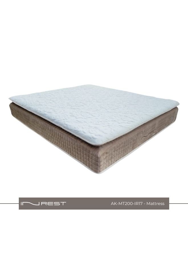 Inrest Home - INREST 17 Hotel-Grade Medical Mattress - King Size 200*200 cm, with Ultra-Soft Comfort Layer and 8 cm Pillow Top Memory Foam, Cooling Fabric for a Peaceful Sleep - Advanced Pocket Spring System, Foam Edge Support to Prevent Vibration, with 5-Year Sagging Warranty - Image 1