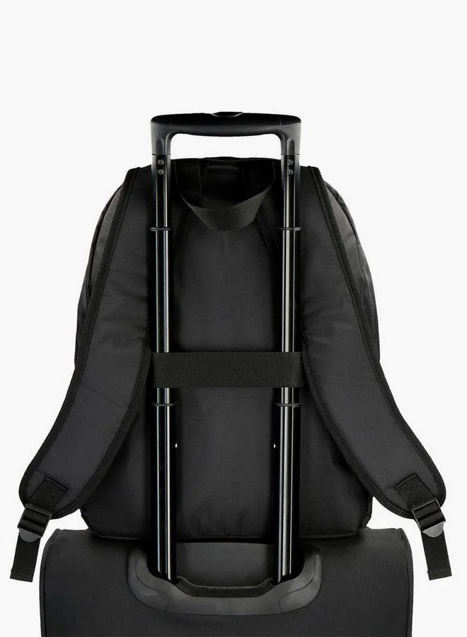 Reebok  Logo Print School Backpack With Adjustable Straps And Zip Closure - 38X19X43 Cm  | Best Price UAE